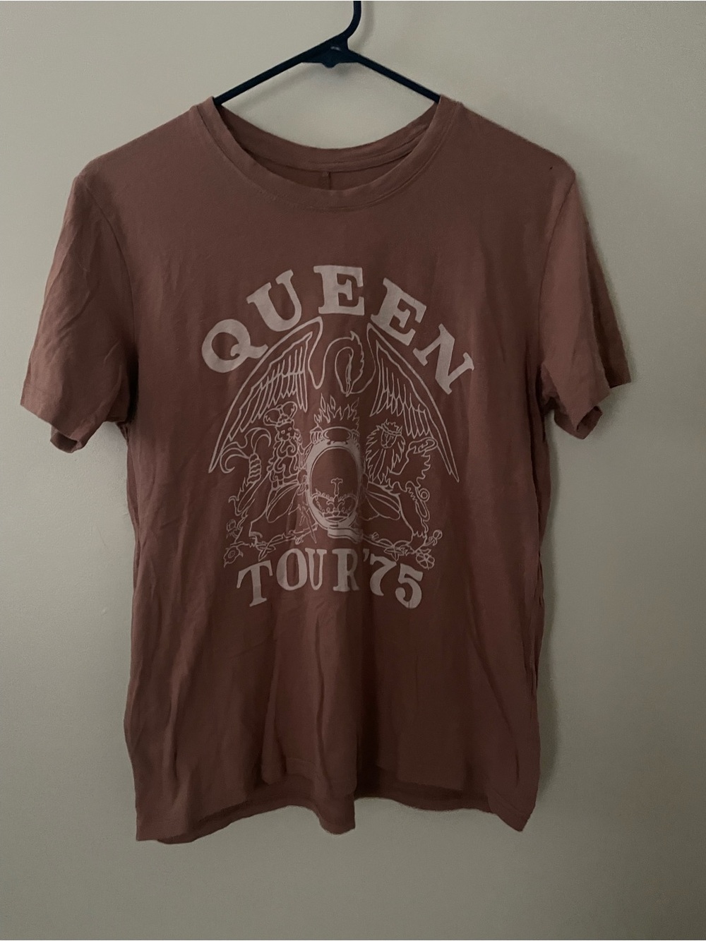 Oversized American Eagle Outfitters Queen Tour Graphic Tee - Mauve